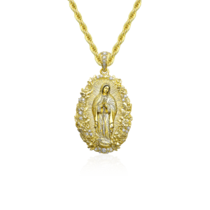 Saint Mary Floral Grace Pendant