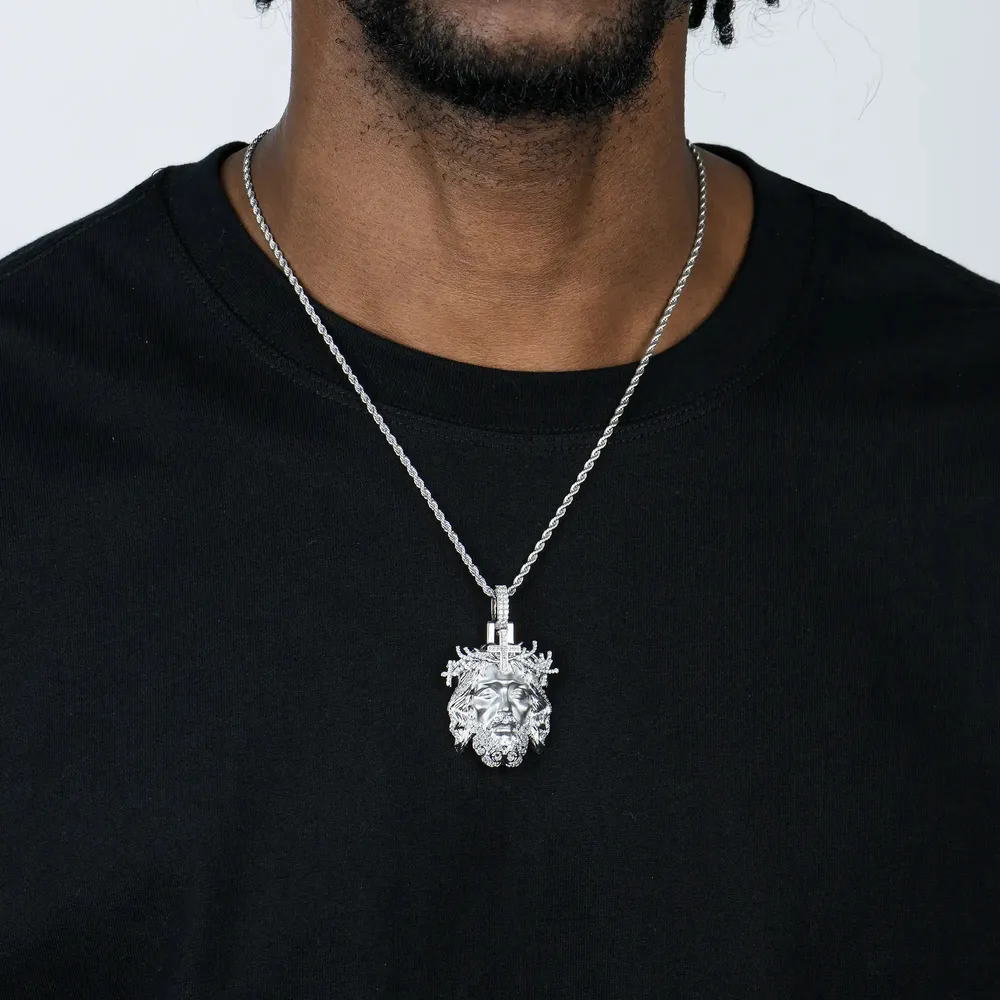 Jesus Piece Iced Pendant - Image 3