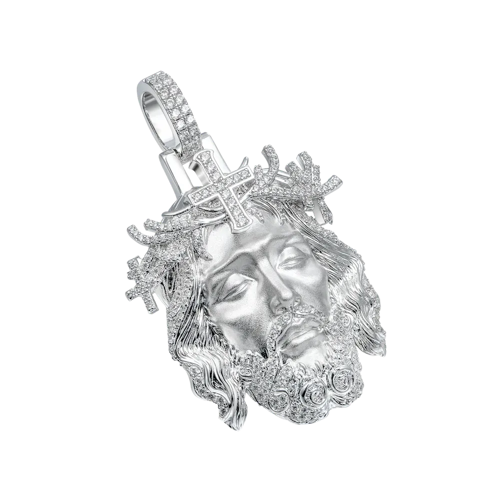 Jesus Piece Iced Pendant - Image 4