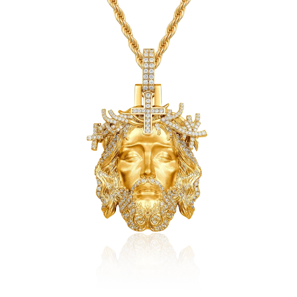 Jesus Piece Iced Pendant - Image 6