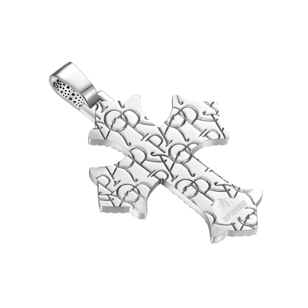 Moissanite Sacred Devotion Cross Pendant - Image 3