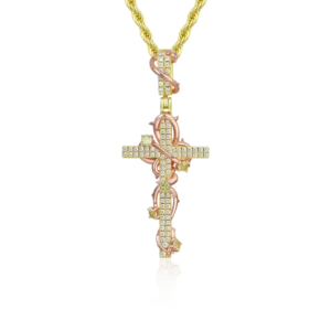 Thorned Rose Cross Pendant