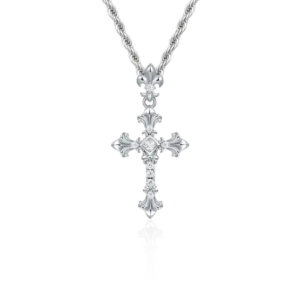 Women's Knight Flower Cross Pendant