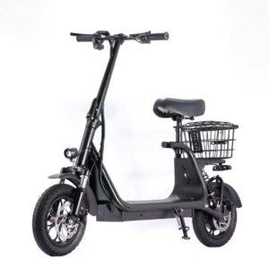 Two-wheel electric scooter with long range, electric mobility vehicle, portable shock-absorbing board, foldable electric bike